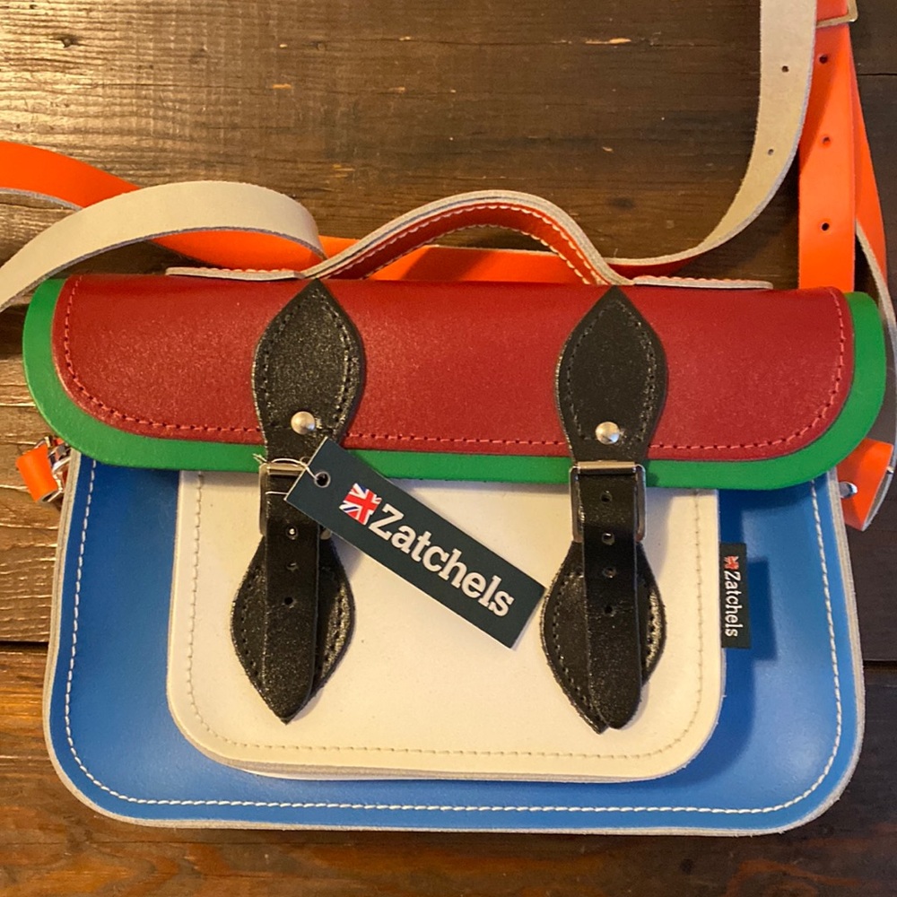 Premium British handbag  brand “Zatchels.” Handmade. Leather. Very posh.